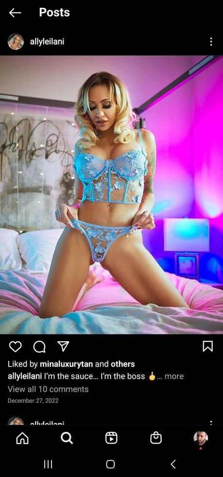 Nøgent lækket OnlyFans-billede af Ally Leilani