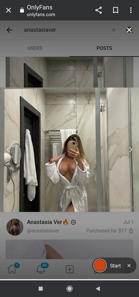 Alasti lekkinud OnlyFans-i pilt Anastasiaver